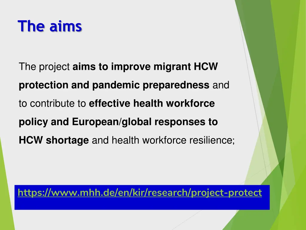 the aims