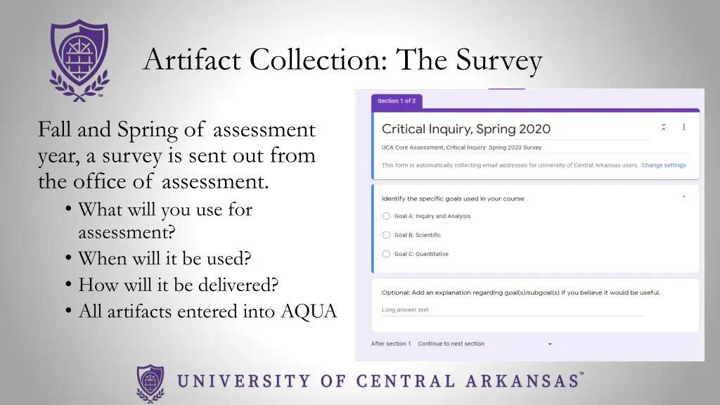 artifact collection the survey