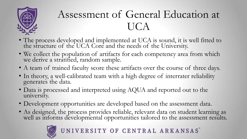 assessment of general education