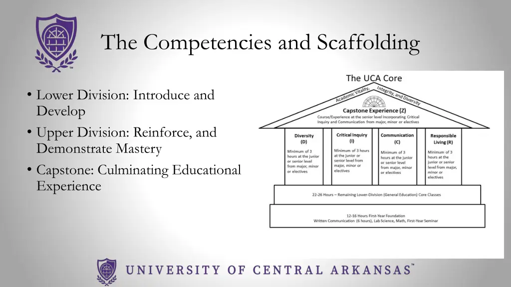 the competencies and scaffolding