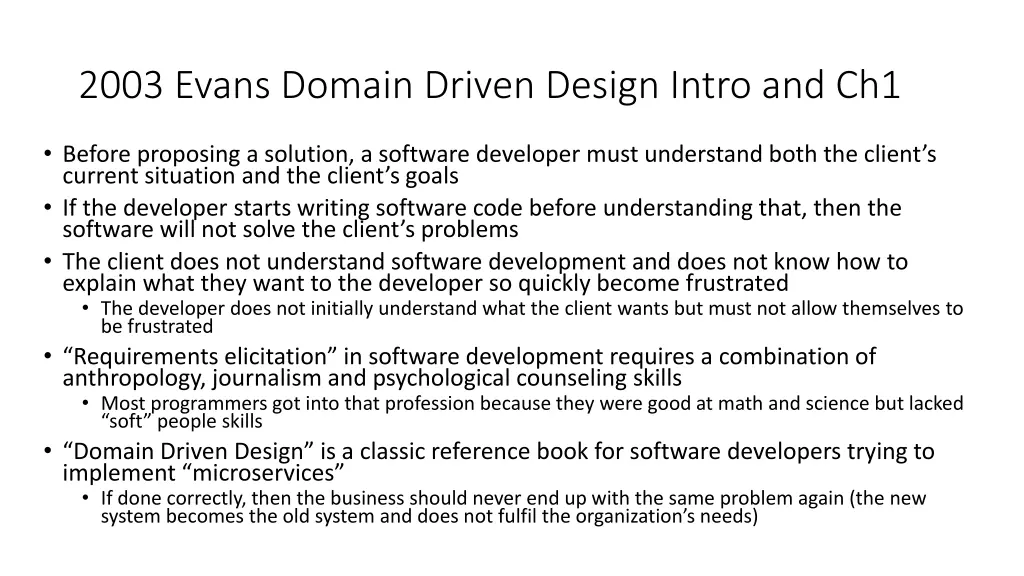 2003 evans domain driven design intro and ch1
