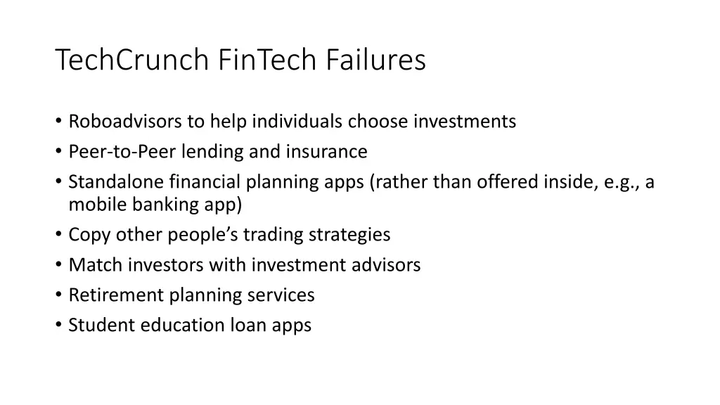 techcrunch fintech failures