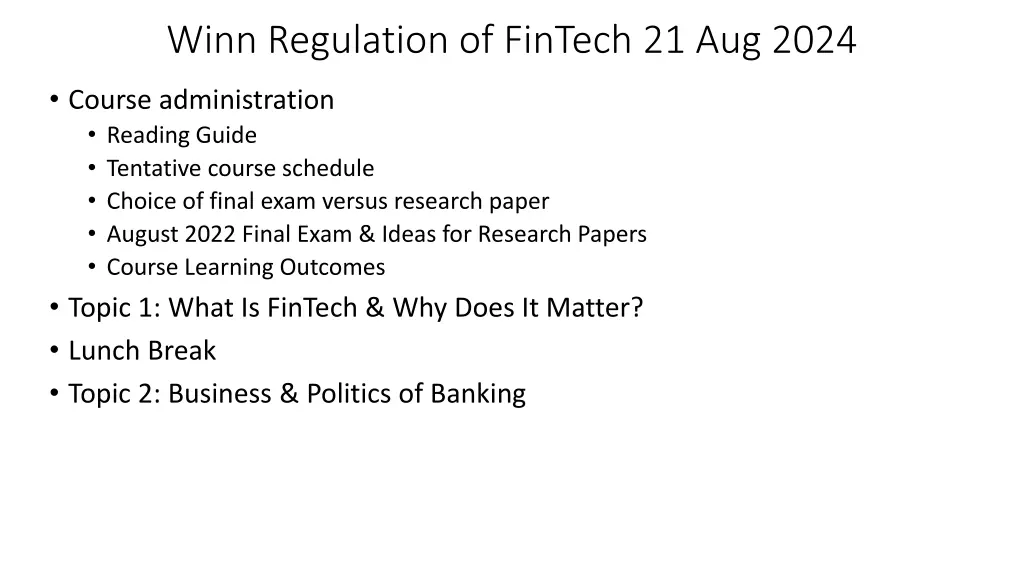 winn regulation of fintech 21 aug 2024