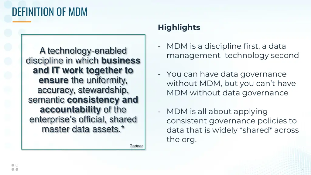 definition of mdm