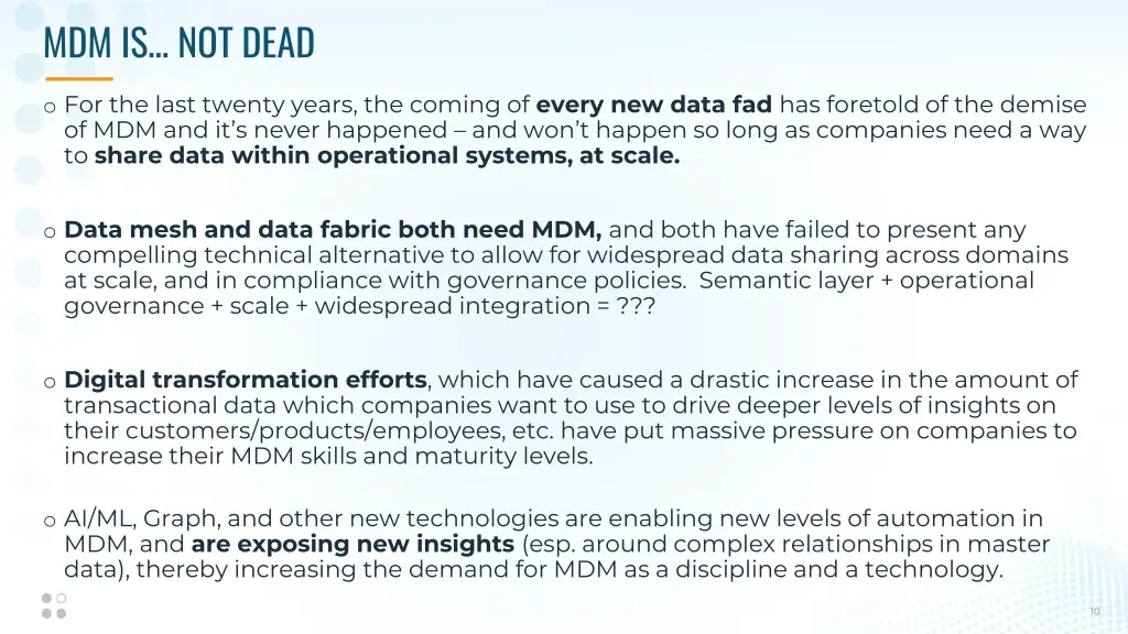 mdm is not dead