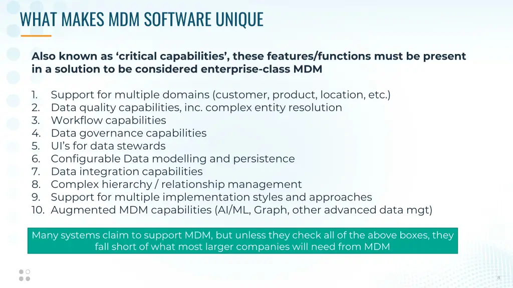 what makes mdm software unique