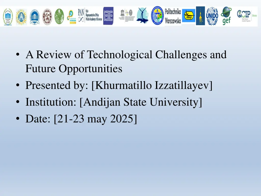 a review of technological challenges and future