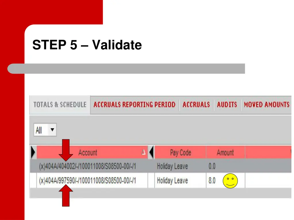 step 5 validate