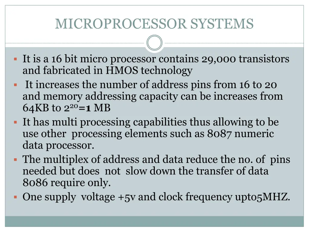 microprocessor systems