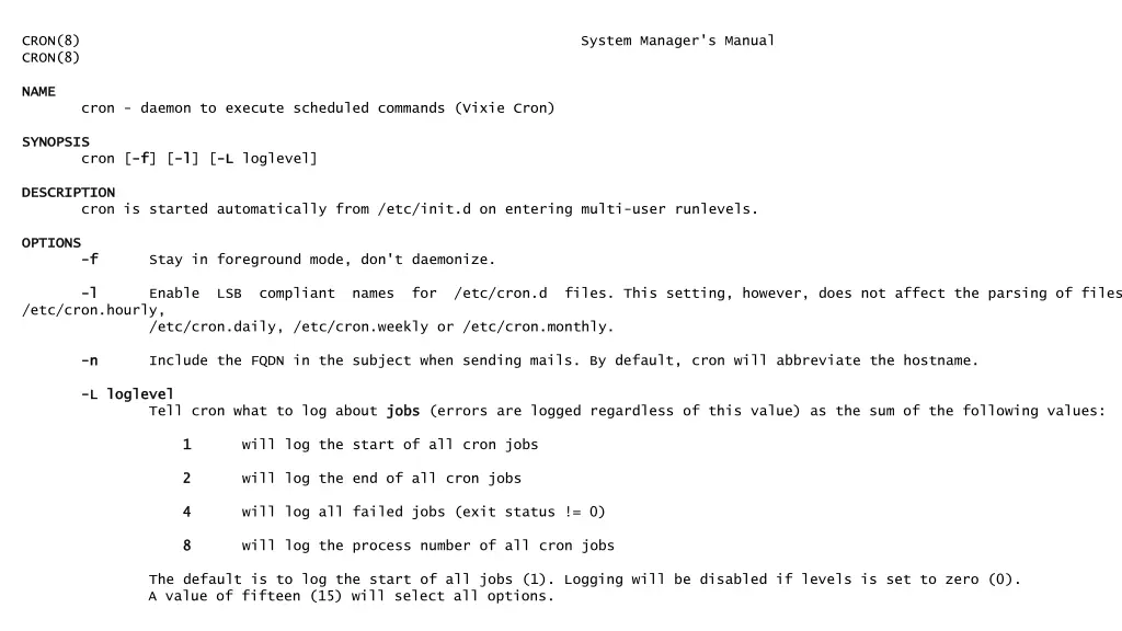 cron 8 system manager s manual cron 8