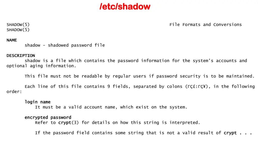 etc etc shadow shadow