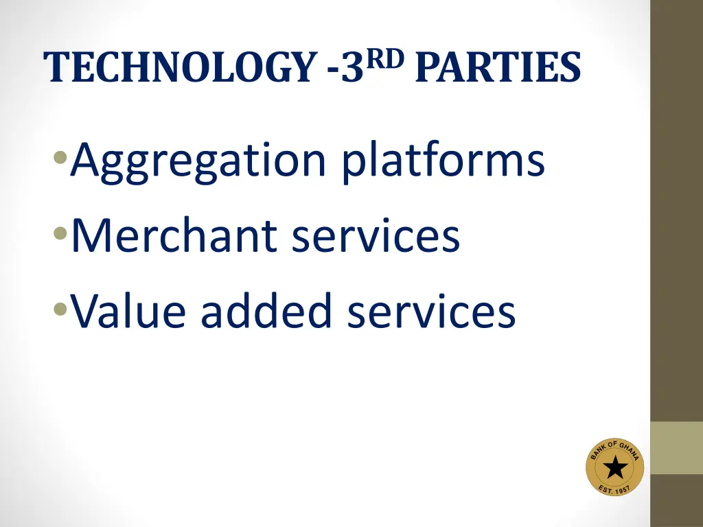 technology 3 rd parties