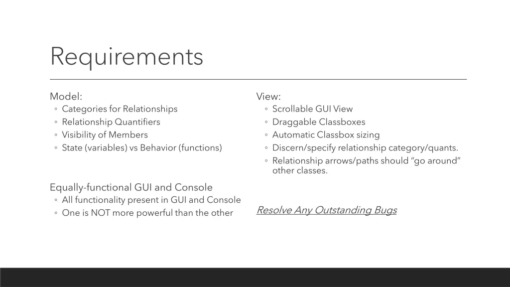 requirements