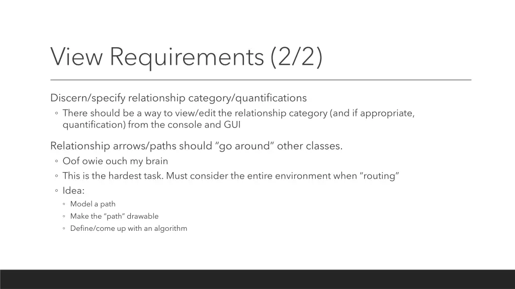 view requirements 2 2