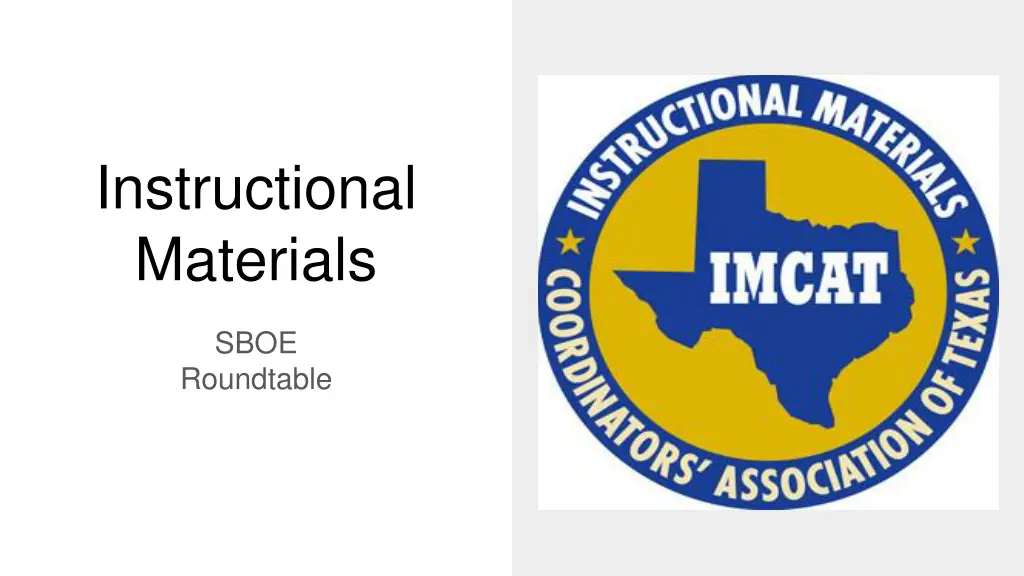 instructional materials