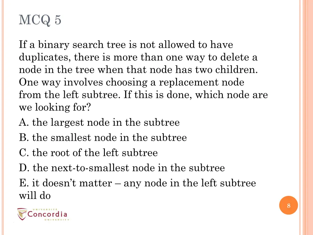 mcq 5