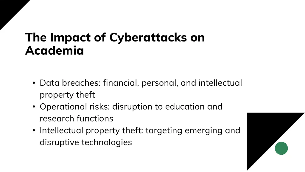 the impact of cyberattacks on academia