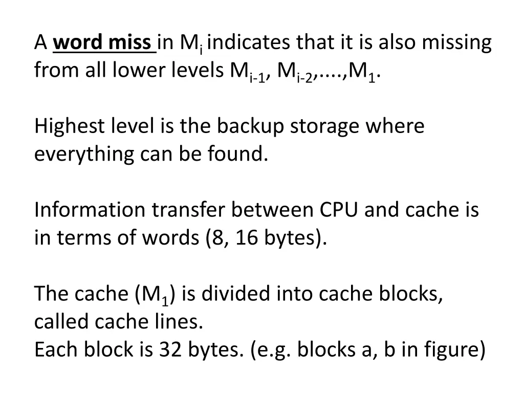 a word miss in m i indicates that it is also