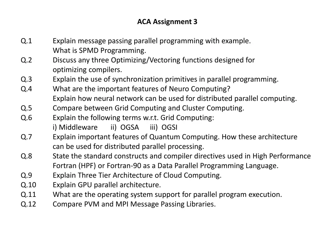 aca assignment 3