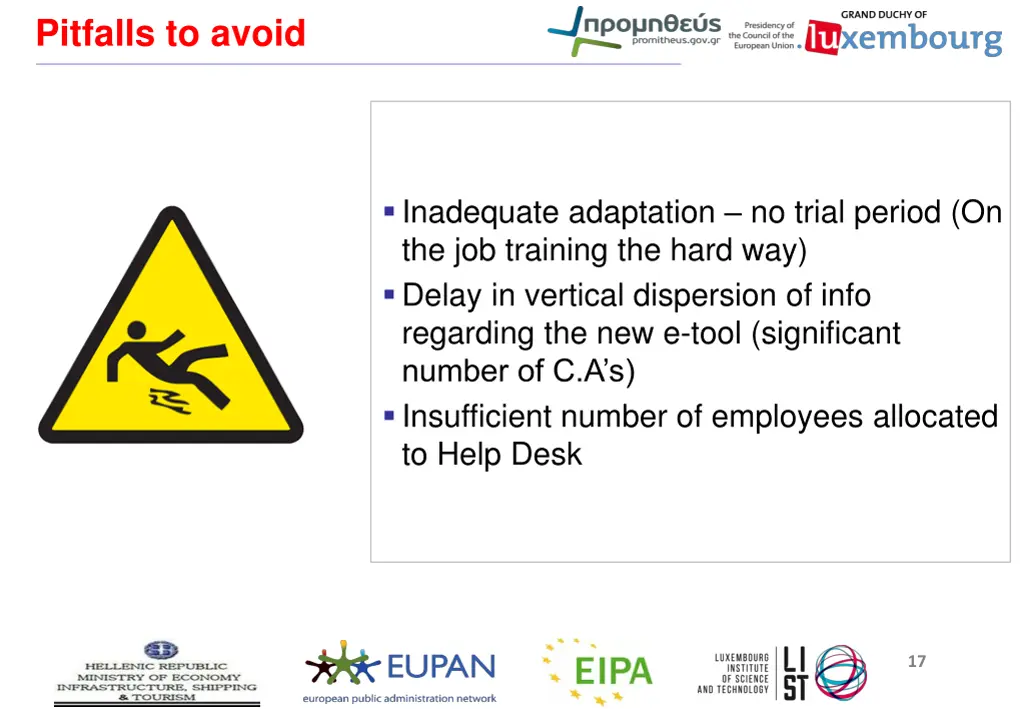 pitfalls to avoid