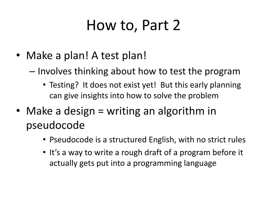 how to part 2