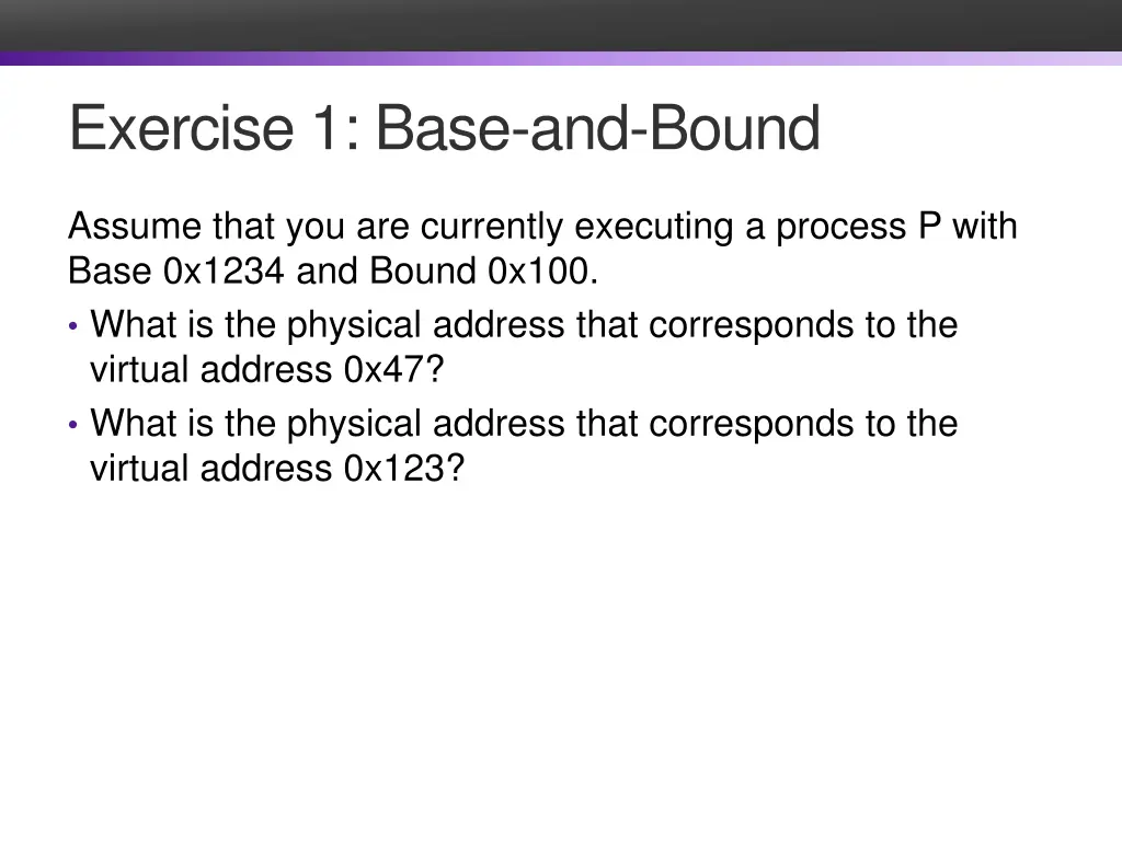 exercise 1 base and bound