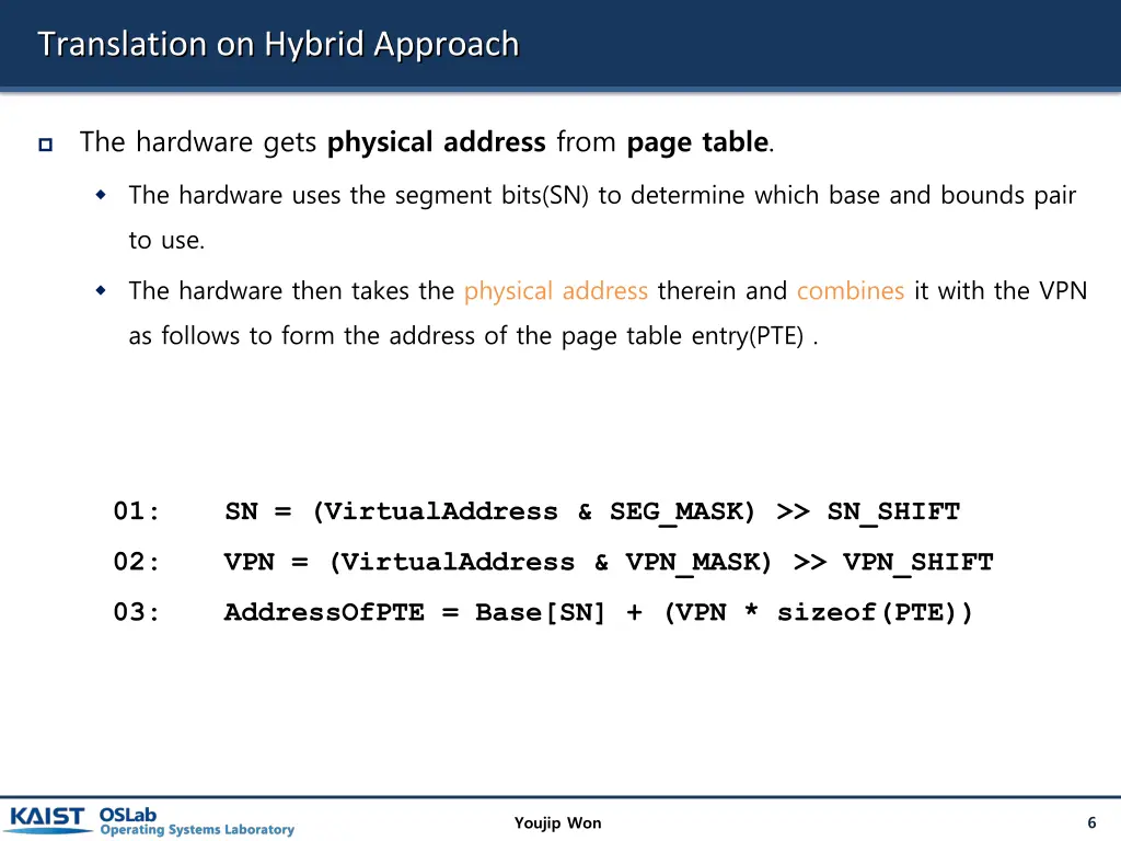 translation on hybrid approach