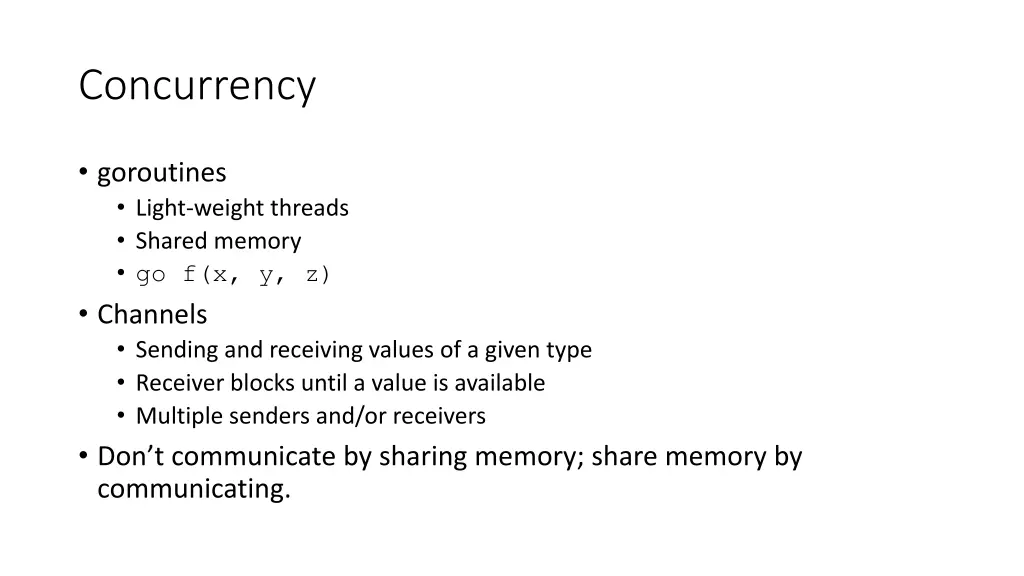 concurrency
