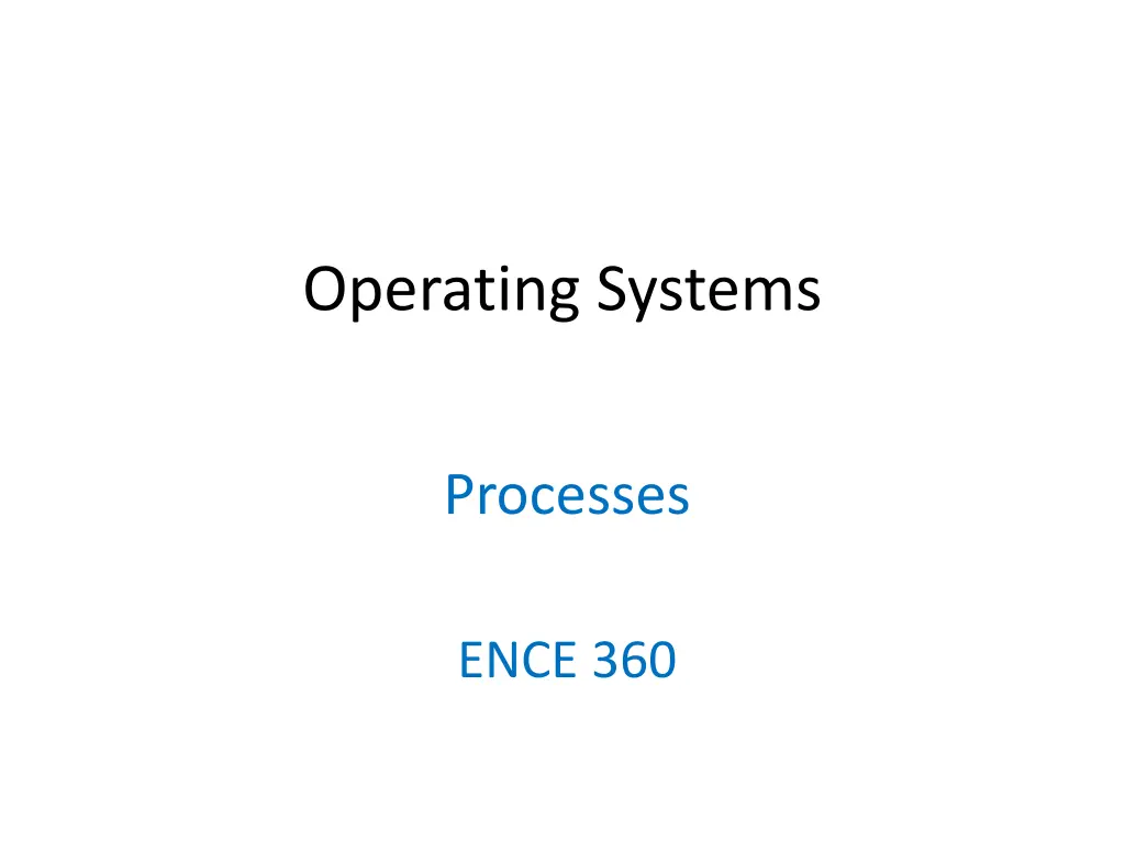 operating systems