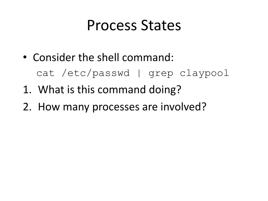 process states