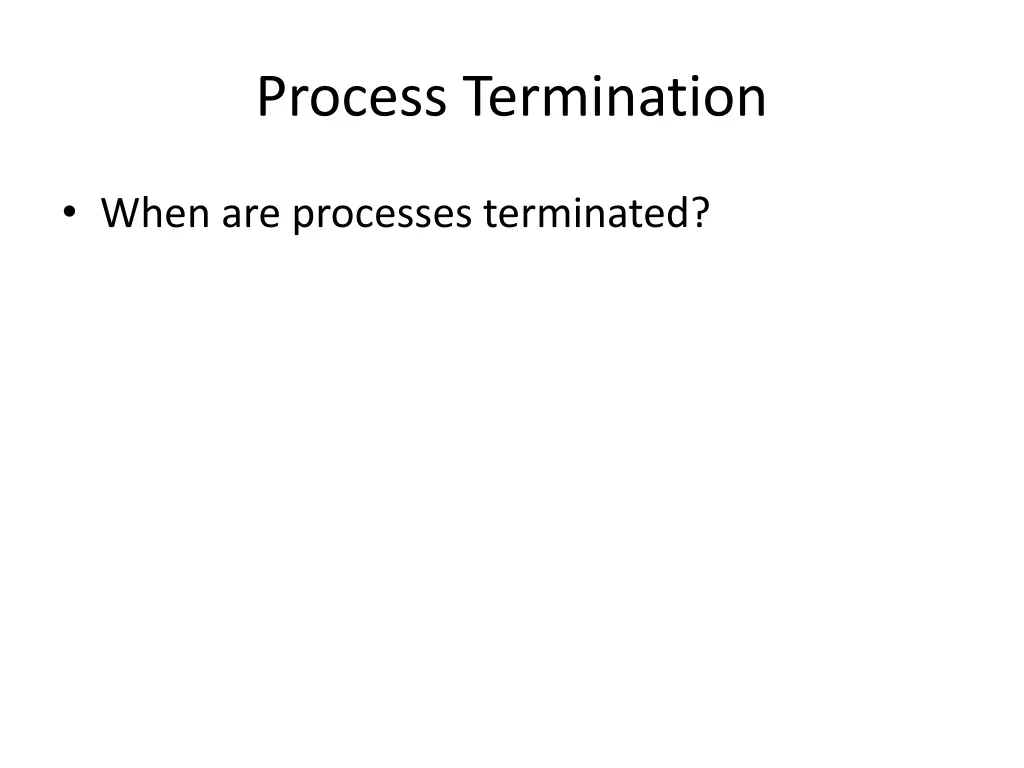 process termination
