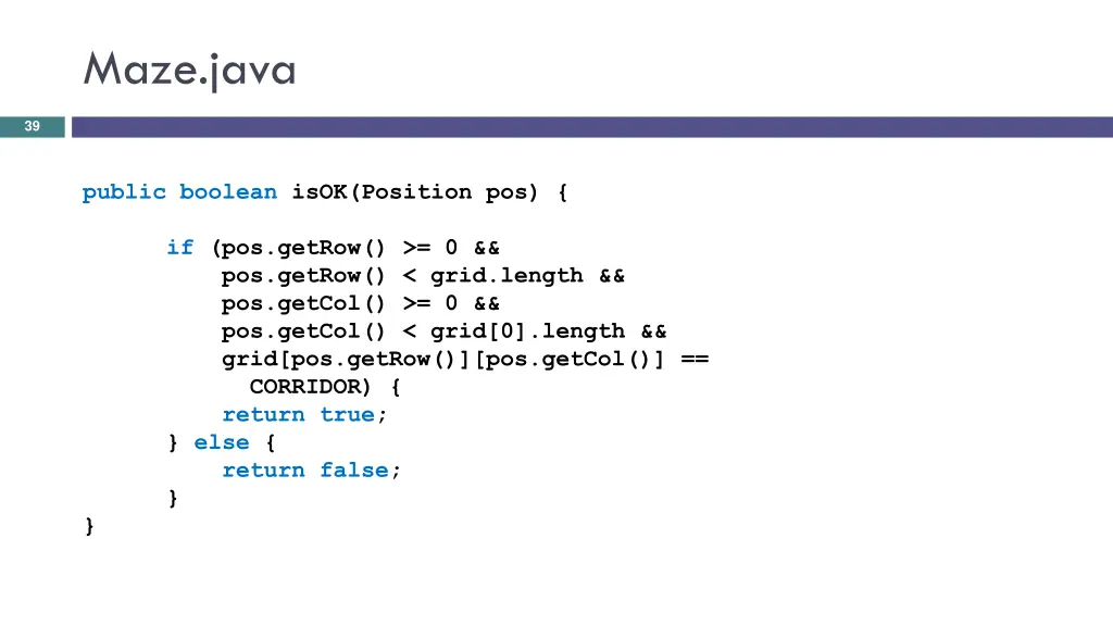 maze java 1