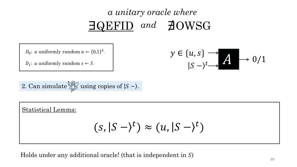 a unitary oracle where 2