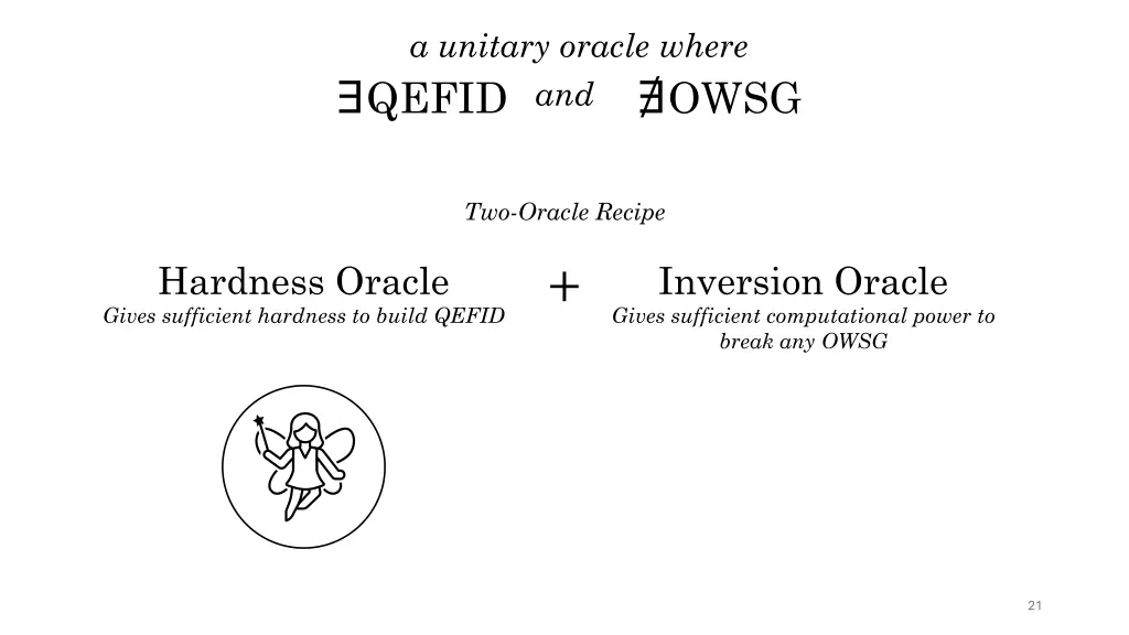 a unitary oracle where 3
