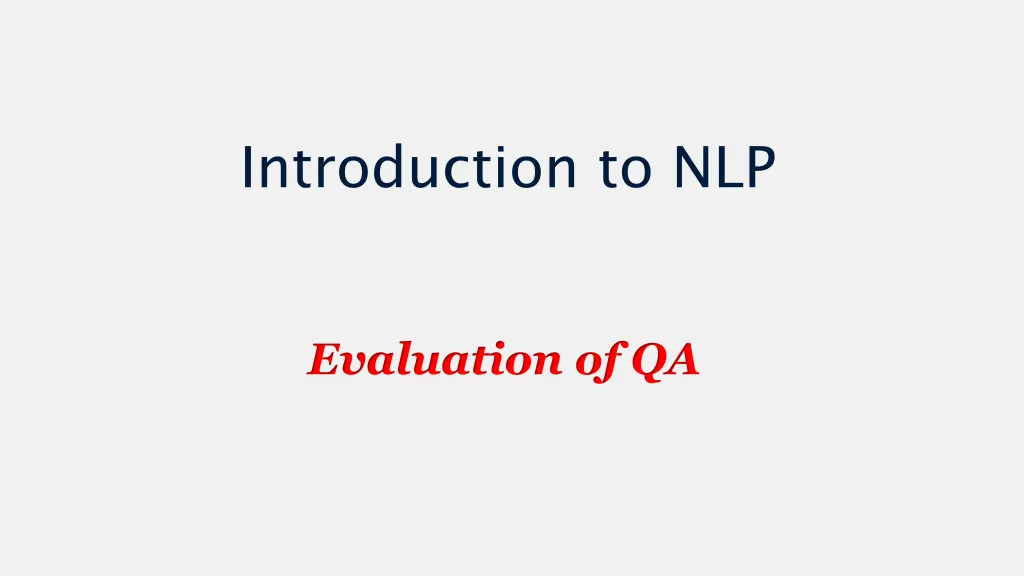 introduction to nlp