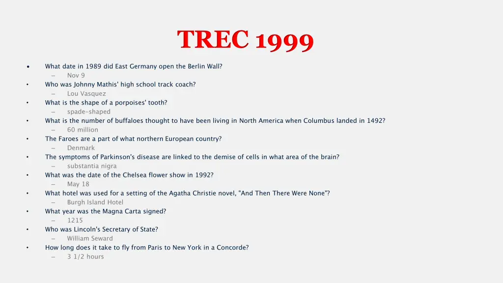 trec 1999