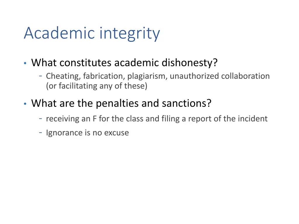 academic integrity