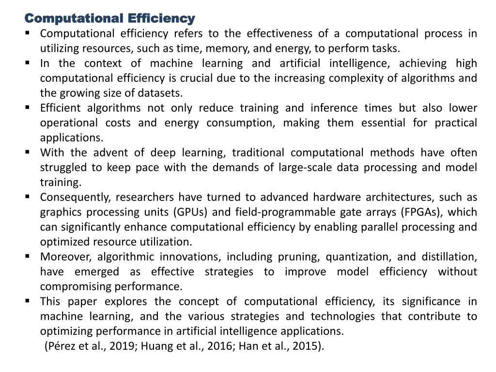 computational computational efficiency