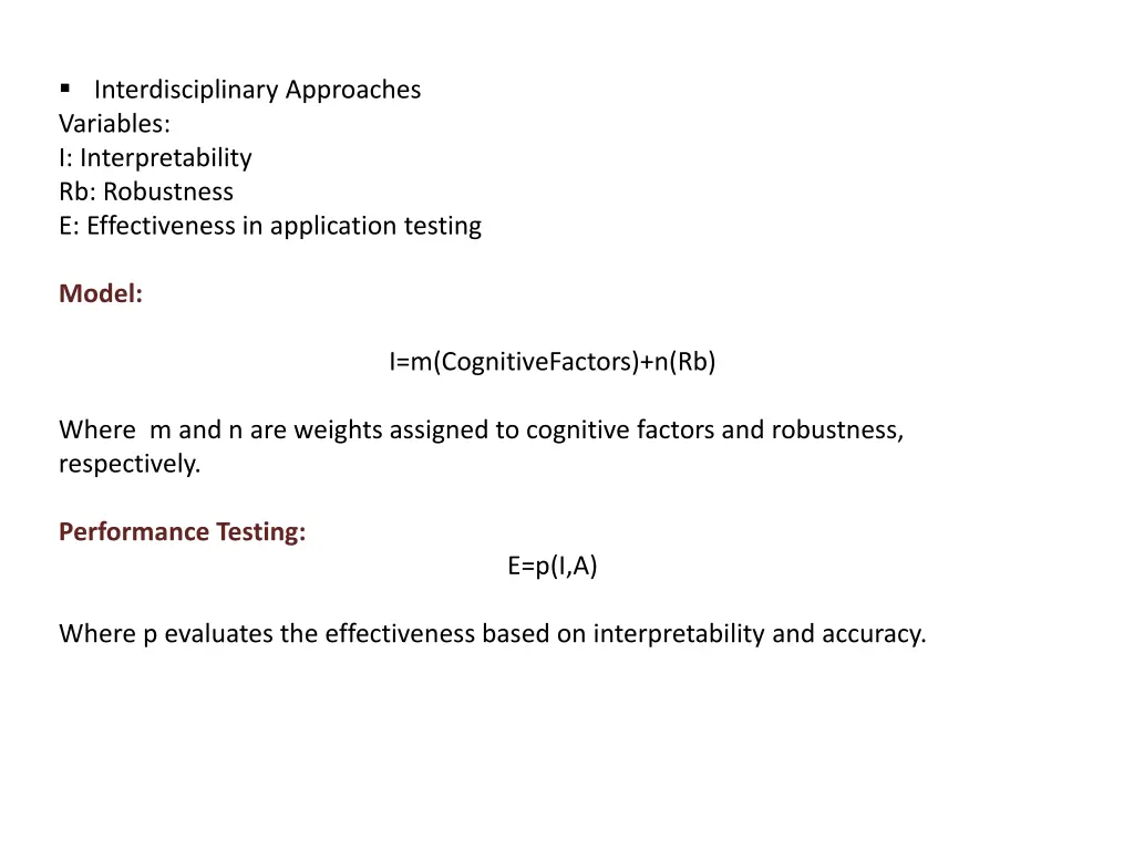 interdisciplinary approaches variables