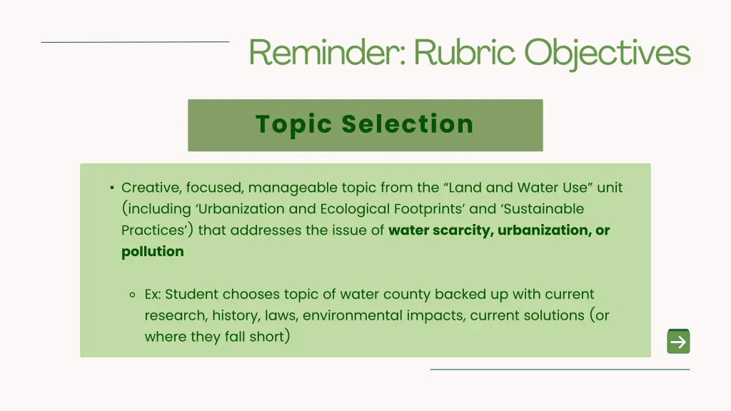 topic selection 1