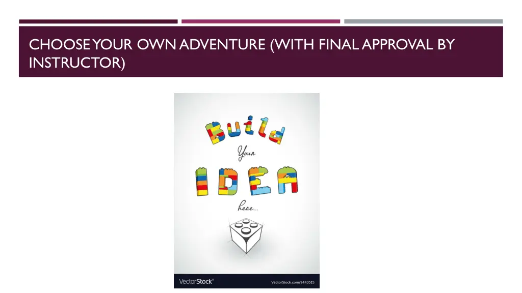 choose your own adventure with final approval