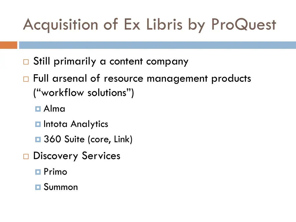 acquisition of ex libris by proquest