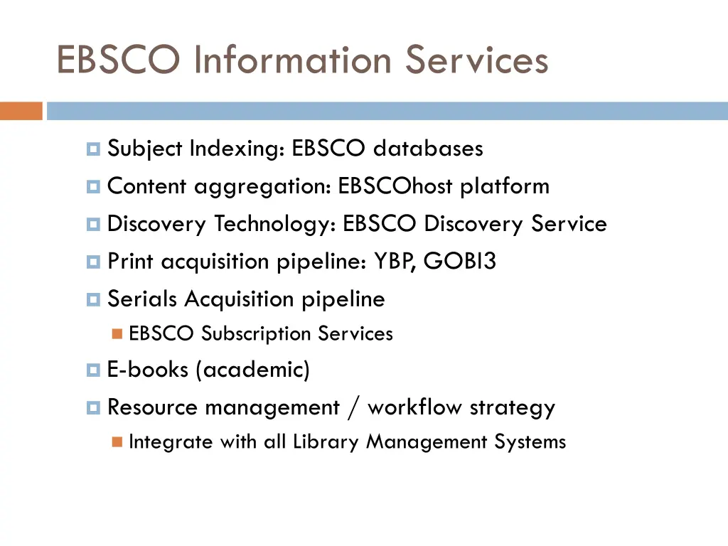 ebsco information services