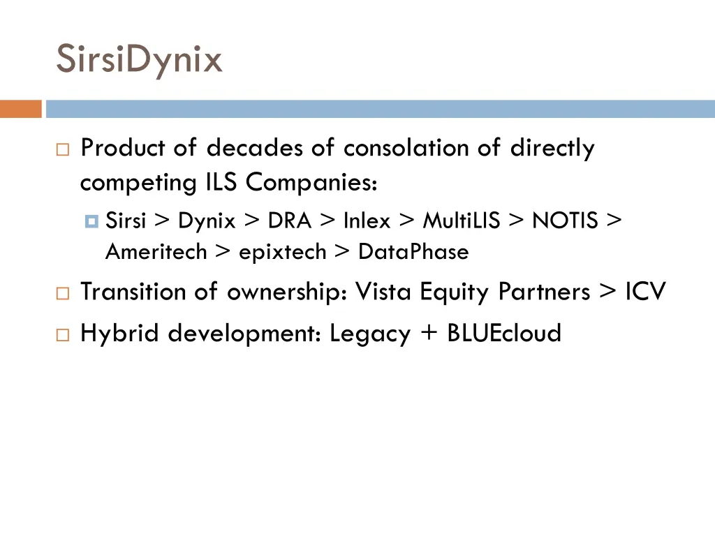 sirsidynix