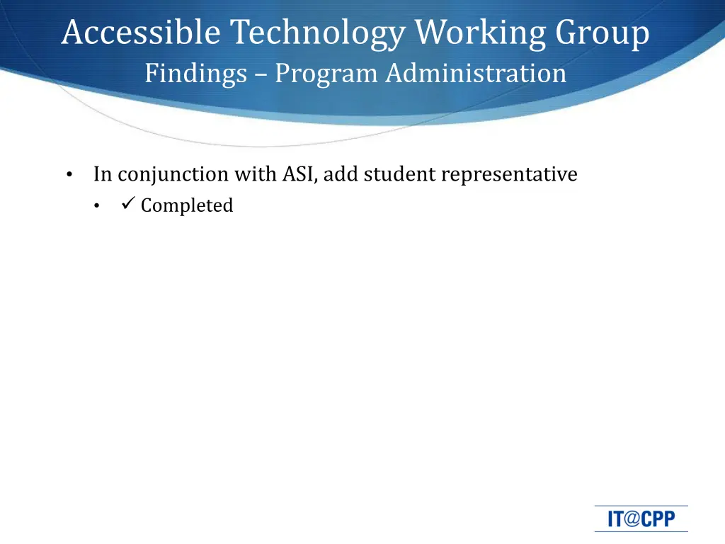 accessible technology working group findings 1