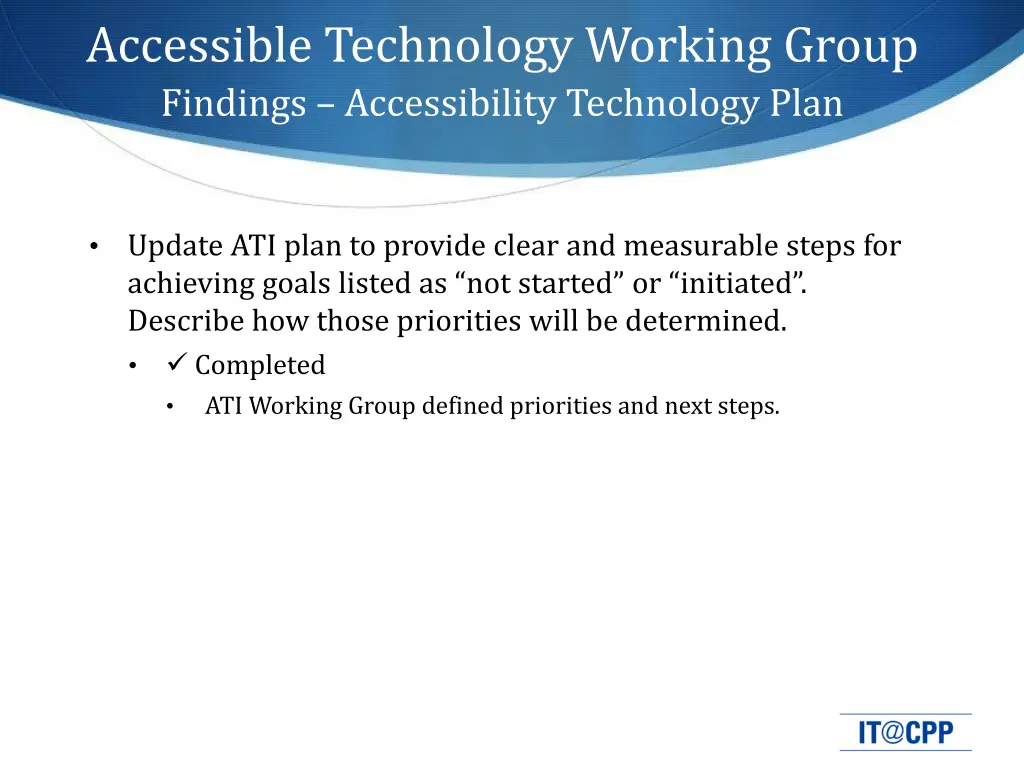 accessible technology working group findings 3