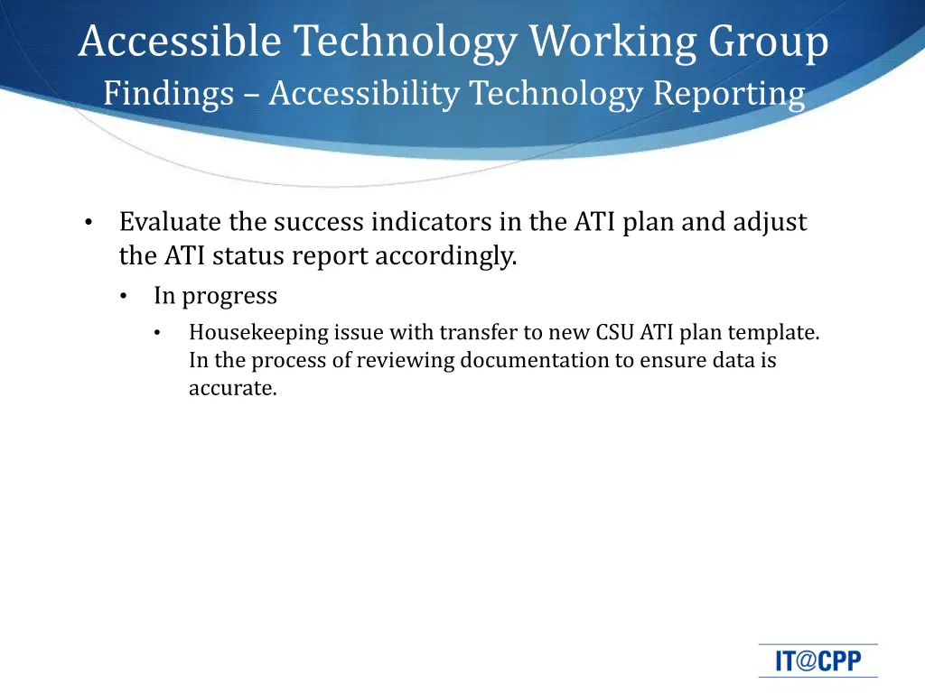 accessible technology working group findings 4