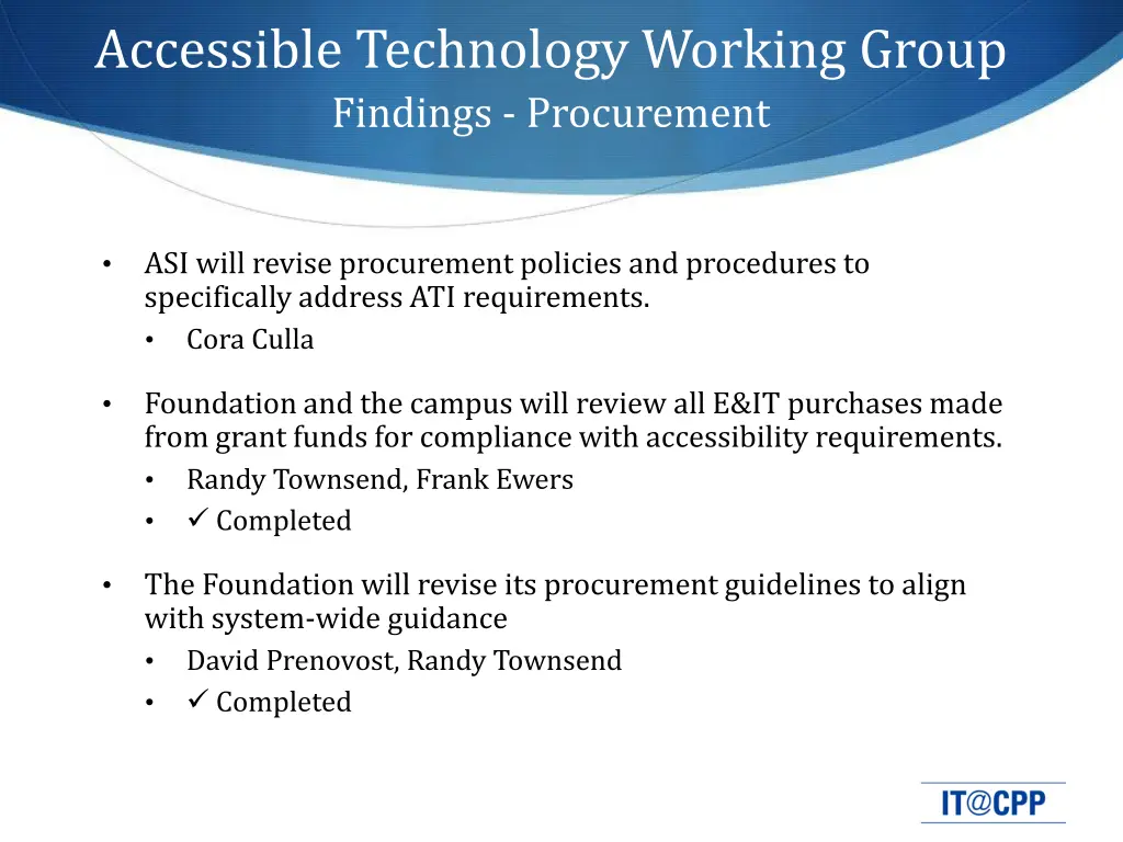 accessible technology working group findings 7