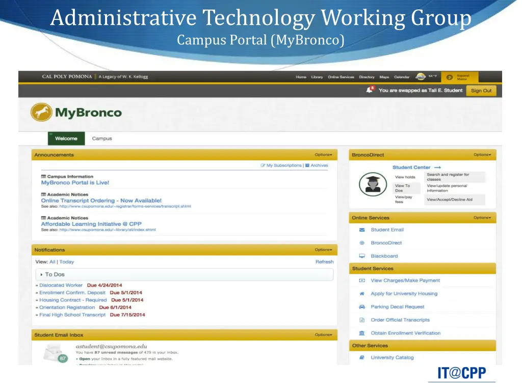 administrative technology working group campus 2