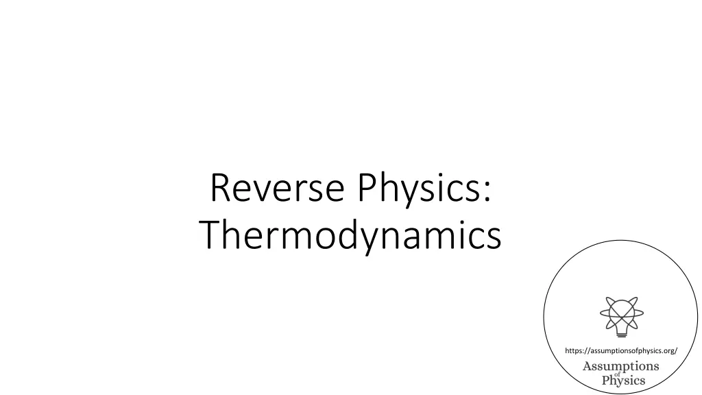 reverse physics thermodynamics
